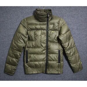 Orage Down Puffer Jacket Women XS Green Full Zip Winter Weather Climate Warm